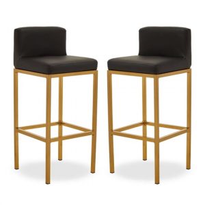 beon-black-faux-leather-bar-chairs-gold-base-pair