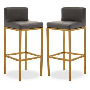 beon-grey-faux-leather-bar-chairs-gold-base-pair