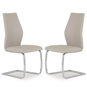 bernie-taupe-leather-dining-chairs-chrome-frame-pair