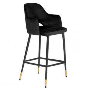biretta-velvet-bar-chair-metal-frame-black