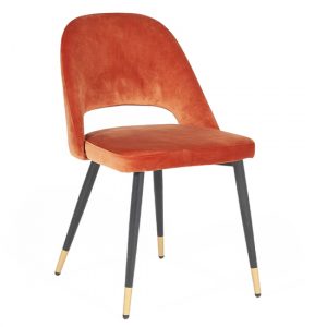biretta-velvet-dining-chair-metal-frame-rust