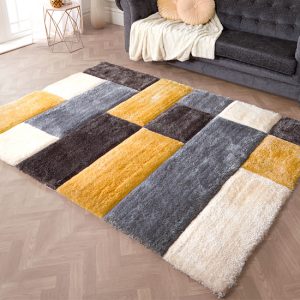 blocks-polyester-120x170cm-3d-carved-rug-ochre