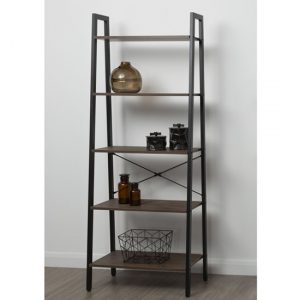 bradken-dark-oak-wooden-5-tier-shelving-unit-black-frame