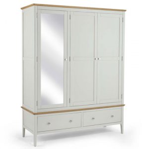 brandy-triple-door-wardrobe-off-white-oak-mirror