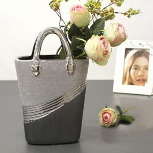 bridgetown-ceramic-handbag-vase-silver-grey