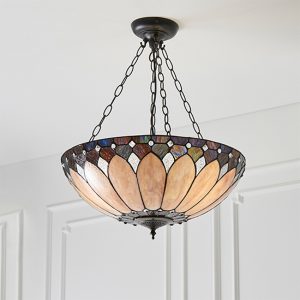 brooklyn-3-lights-tiffany-glass-pendant-light-dark-bronze