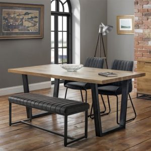 brooklyn-dining-set-soho-bench-2-black-leather-chairs