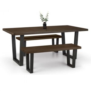 brooklyn-dining-table-2-benches-dark-oak