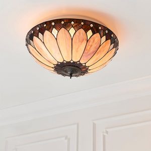 brooklyn-tiffany-glass-flush-ceiling-light-dark-bronze