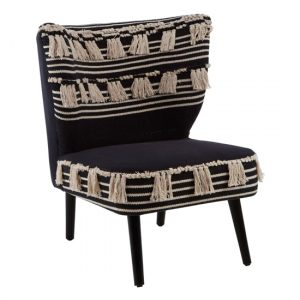cafenos-moroccan-fabric-bedroom-chair-black