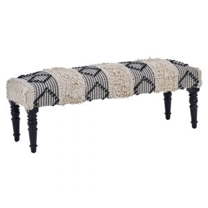 cafenos-moroccan-fabric-seating-bench-white-black