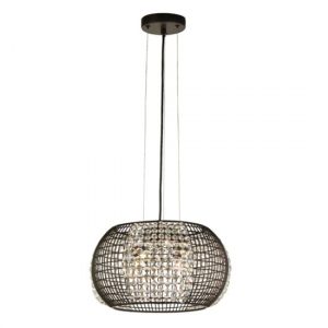 cage-round-4-pendant-light-black-crystal-glass-panels