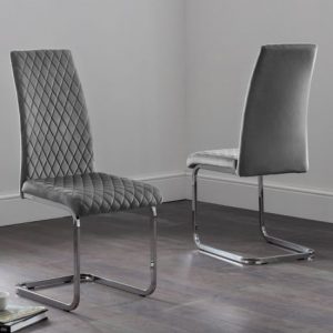 calabria-grey-velvet-cantilever-dining-chairs-pair