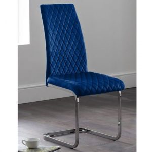 calabria-velvet-cantilever-dining-chair-blue