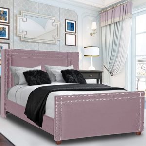 camdenton-plush-velvet-double-bed-pink