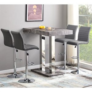 caprice-concrete-effect-bar-table-4-ripple-grey-stools