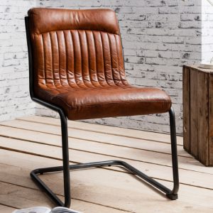 carpi-leather-dining-chair-metal-frame-brown1