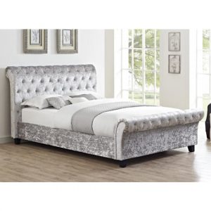 casablanca-crushed-velvet-double-bed-grey