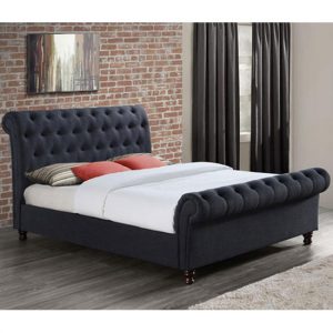 castello-fabric-double-bed-charcoal