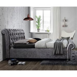 castello-side-ottoman-double-bed-steel-crushed-velvet