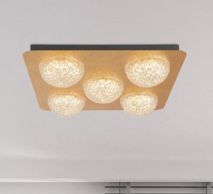 celestia-5-led-ceiling-light-gold-leaf-clear-acrylic
