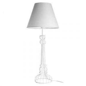 chicoya-white-fabric-shade-table-lamp-metal-wire-base
