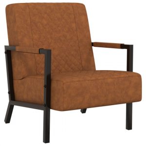 cielo-faux-leather-armchair-matt-brown-black-frame