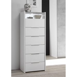 civic-led-narrow-chest-of-drawers-matt-white-cement-effect