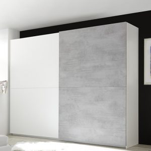civic-slide-door-tall-wardrobe-matt-white-cement-effect