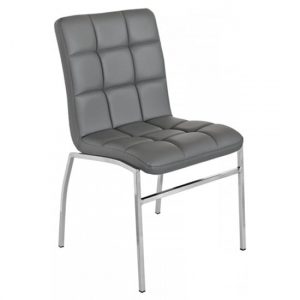 coco-grey-pu-leather-dining-chair-with-chrome-legs