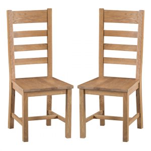 concan-medium-oak-ladder-back-seat-dining-chairs-pair
