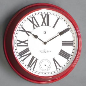 concurs-round-metal-wall-clock-red
