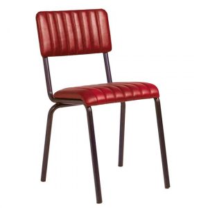 corx-ribbed-leather-dining-chair-vintage-red