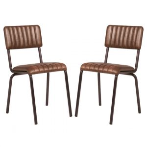 corx-ribbed-vintage-brown-leather-dining-chairs-pair
