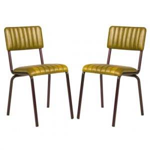 corx-ribbed-vintage-gold-leather-dining-chairs-pair