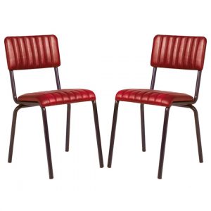 corx-ribbed-vintage-red-leather-dining-chairs-pair