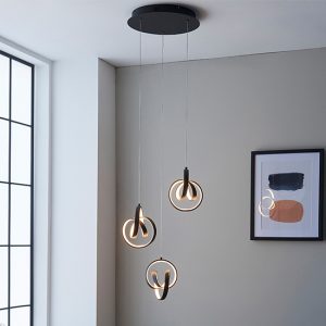 cosma-led-3-lights-pendant-light-textured-black