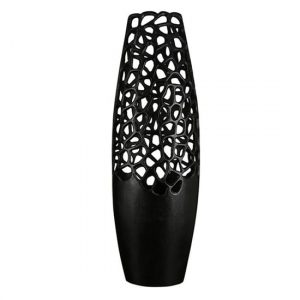 crackly-aluminium-large-decorative-vase-matt-black