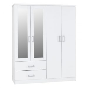 crieff-mirrored-wardrobe-4-doors-2-drawers-white
