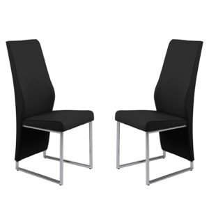 crystal-black-pu-dining-chairs-pair-chrome-legs