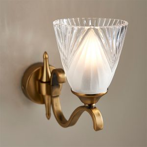 cua-single-wall-light-antique-brass-deco-glass