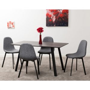 cursan-wooden-dining-set-black-4-dark-grey-fabric-chairs