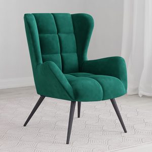dalia-plush-velvet-accent-chair-green-black-frame