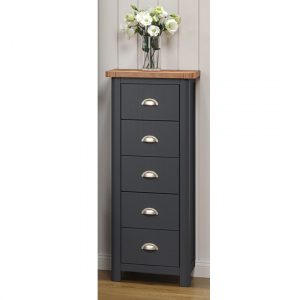 dallon-narrow-wooden-chest-of-5-drawers-midnight-blue