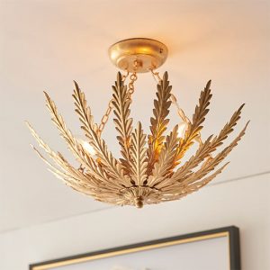 delphine-3-lts-flush-leaf-ceiling-light-gold