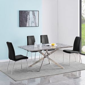 deltino-melange-gloss-dining-table-4-opal-black-chairs-N