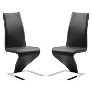 demi-z-black-faux-leather-dining-chairs-chrome-feet-pair