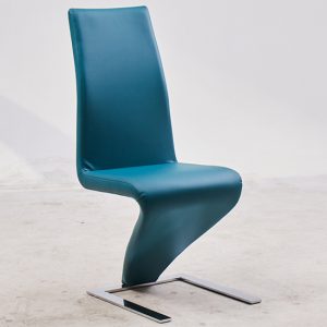 demi-z-faux-leather-dining-chair-teal-chrome-feet