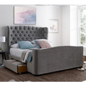 denbigh-velvet-double-bed-2-drawers-slate