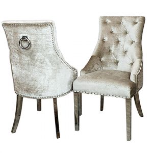 dessel-plain-knocker-beige-velvet-dining-chairs-pair